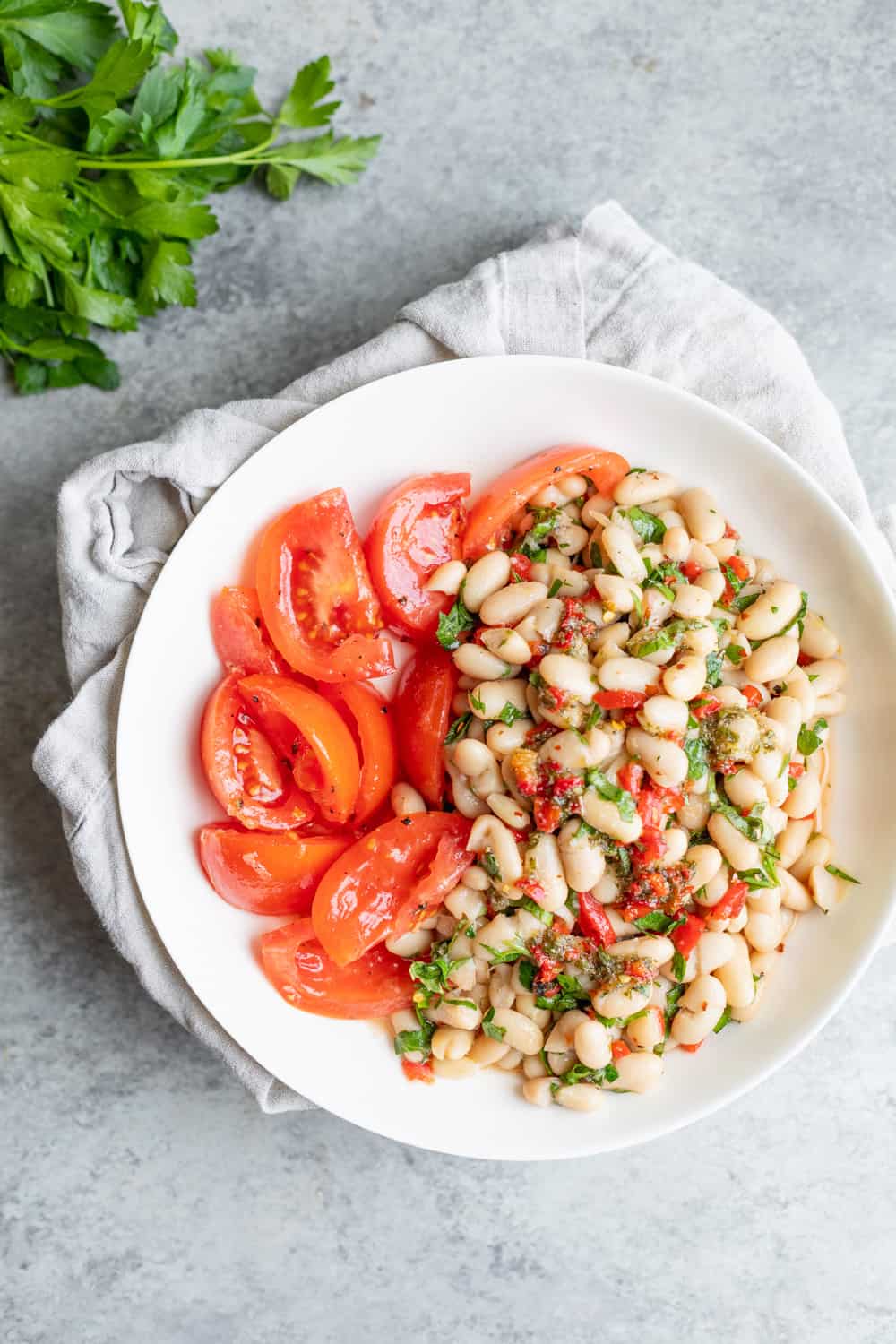 Marinated White Bean Salad - Delish Knowledge