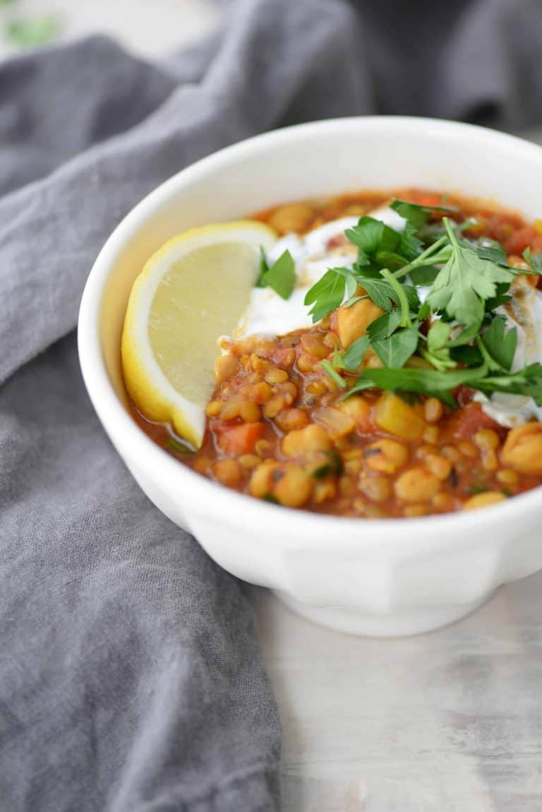 Moroccan Lentil & Chickpea Soup Delish Knowledge