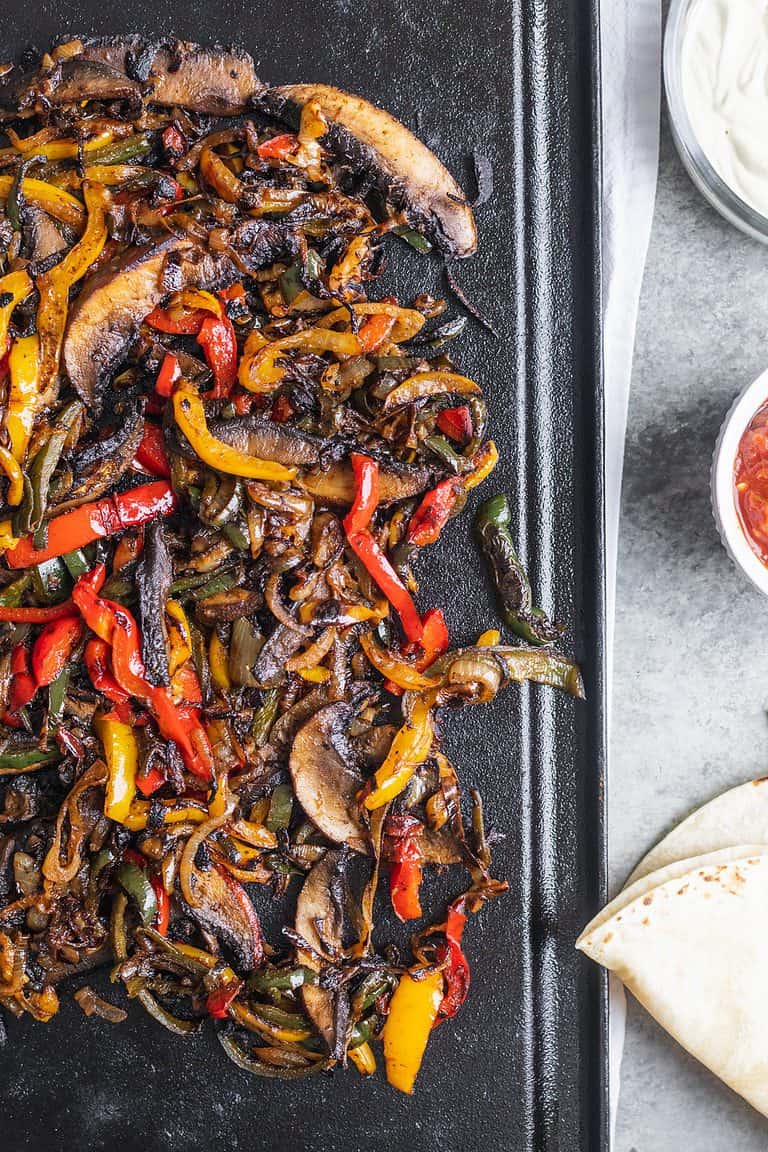 Mushroom Fajitas with Cashew Queso Blanco Delish Knowledge