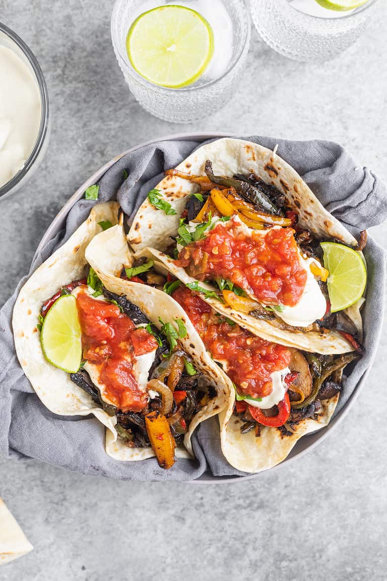 Mushroom Fajitas with Cashew Queso Blanco Delish Knowledge