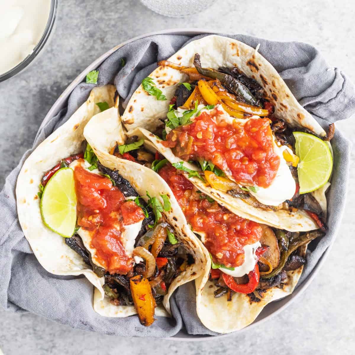 Mushroom Fajitas with Cashew Queso Blanco Delish Knowledge
