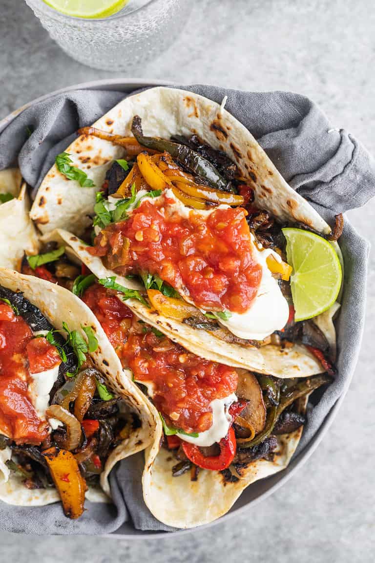 Mushroom Fajitas with Cashew Queso Blanco Delish Knowledge