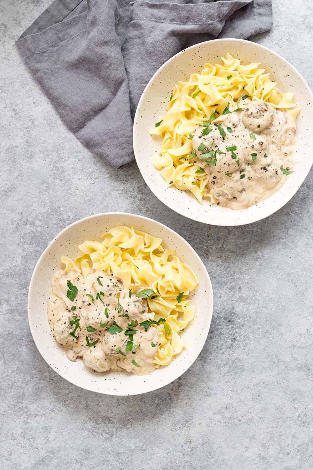 Vegetarian Mushroom Stroganoff - Delish Knowledge