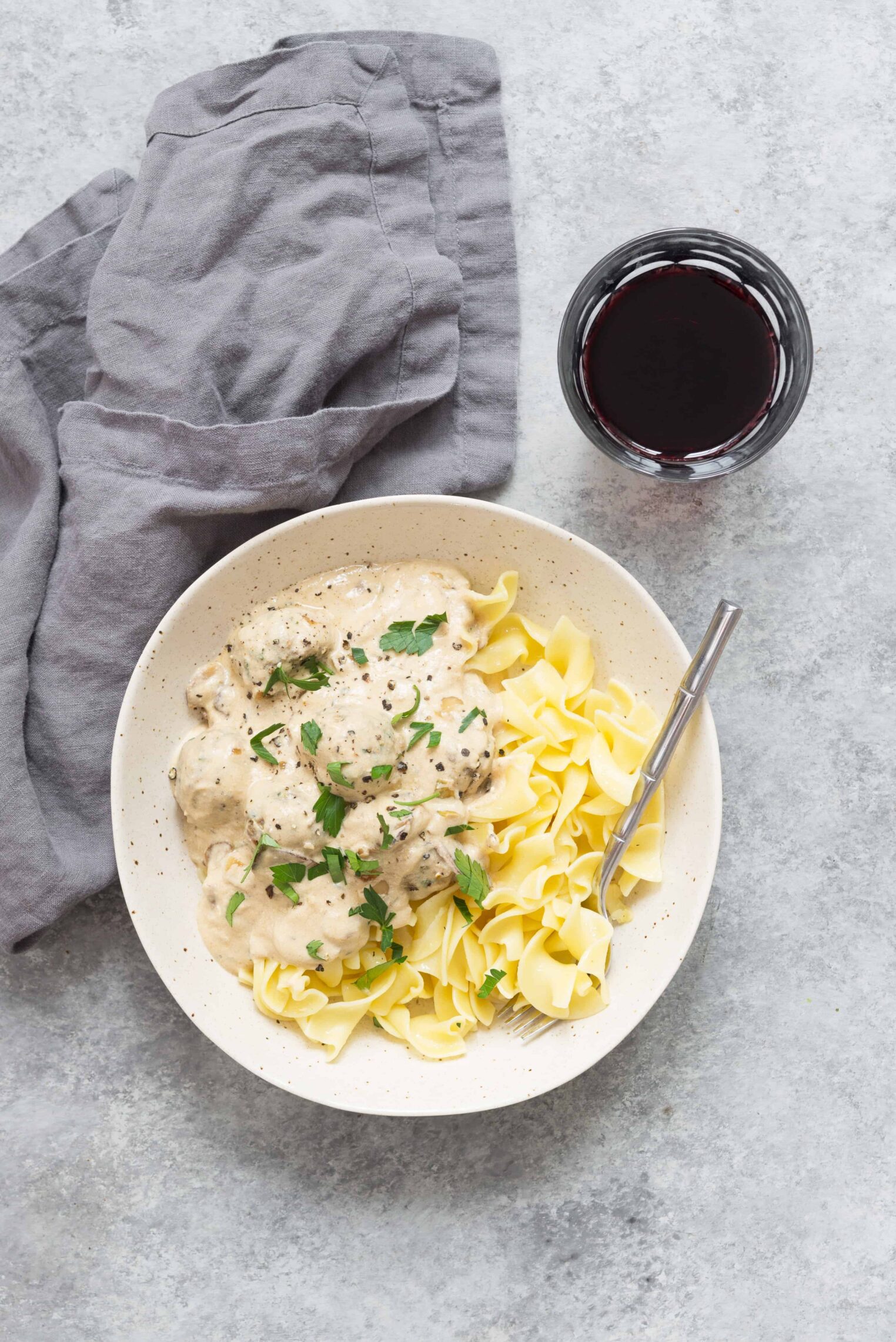 Vegetarian Mushroom Stroganoff 