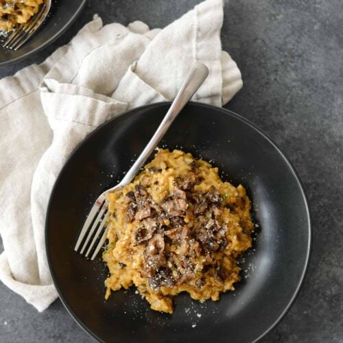 Wild Mushroom Risotto 9 Wild Mushroom Risotto! If You Love Risotto, You'Ve Gotta Try This Recipe. Homemade Wild Mushroom Stock With Crispy, Thyme Roasted Mushrooms With Creamy Risotto. Vegetarian, Easily Vegan. | Www.delishknowledge.com