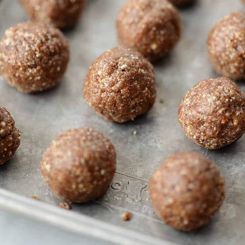 Nutella Energy Bites On Sheet Pan