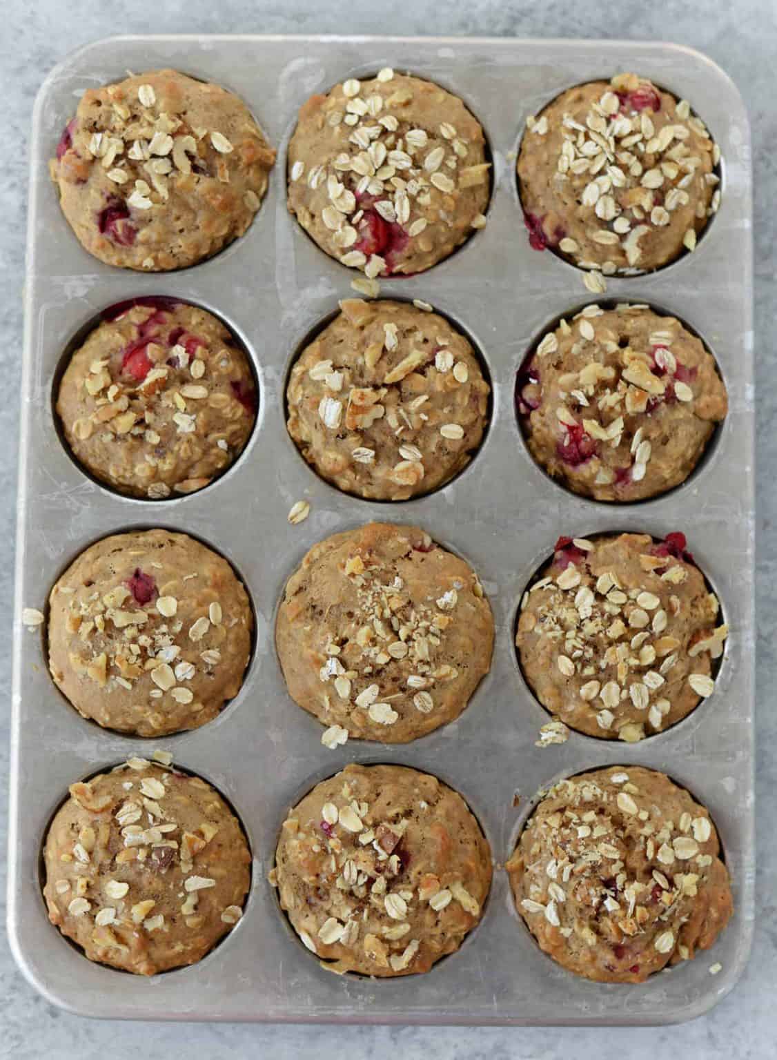 Oatmeal Cranberry Muffins Delish Knowledge
