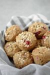 Oatmeal Cranberry Muffins! Healthy muffins, perfect for the holidays. Oatmeal muffins with fresh cranberries and walnuts. | www.delishknowledge.com