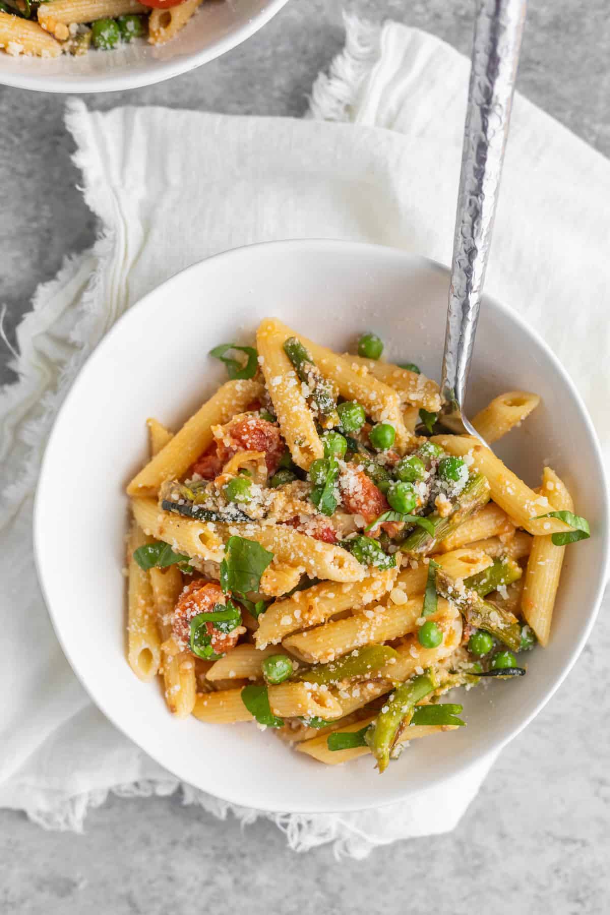 Healthy Pasta Primavera In A Bowl