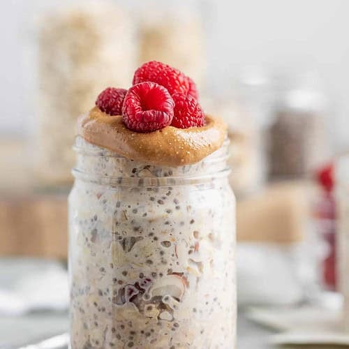 Peanut Butter Overnight Oats 8 Jar Of Overnight Oats