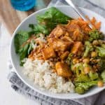 Peanut Tofu Buddha Bowl