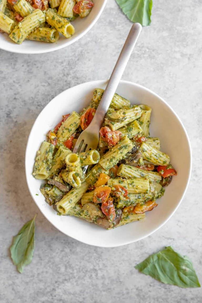 Vegan Pesto Pasta Delish Knowledge