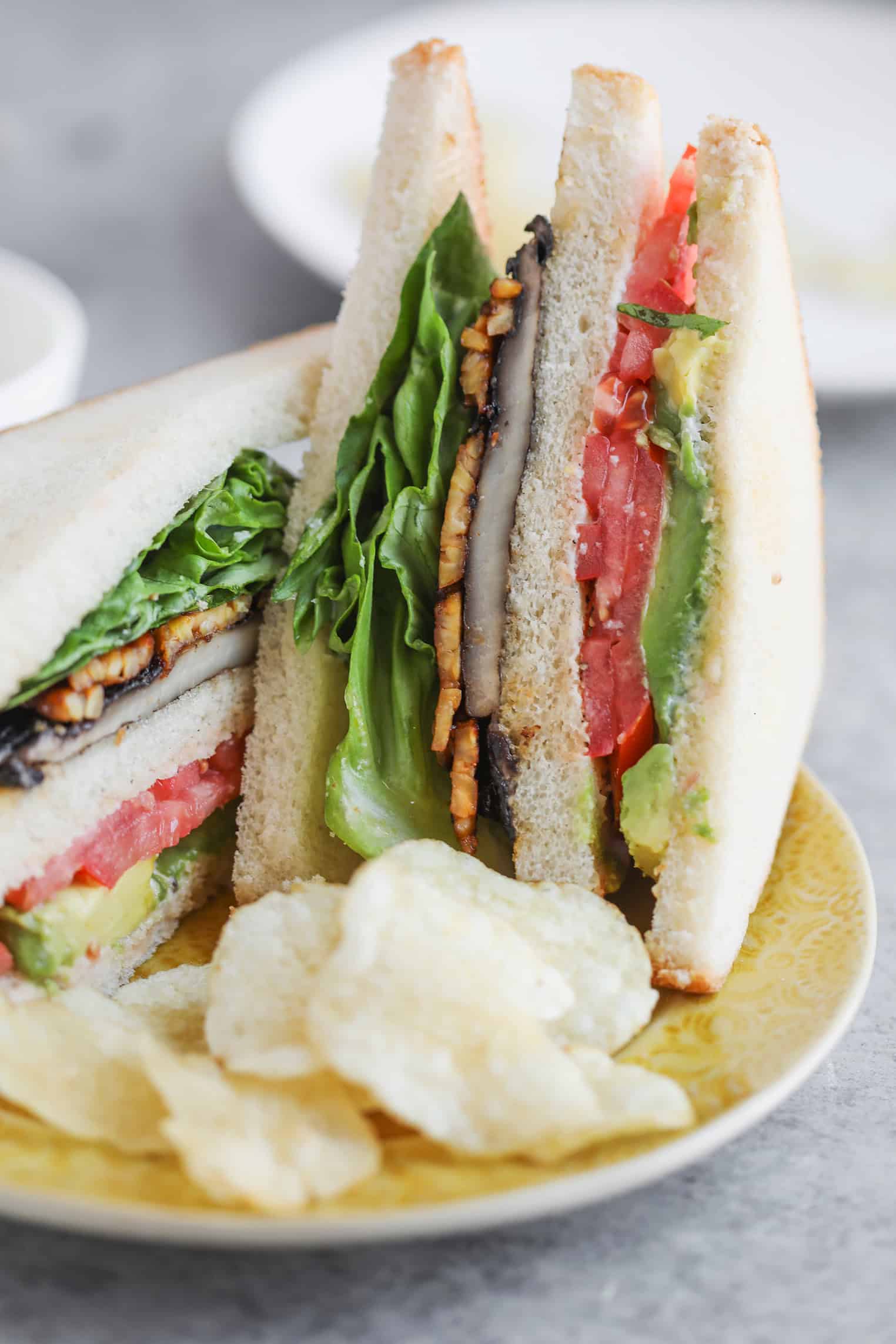 Portobello Sandwich With Tempeh Bacon