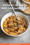 Potato, Spinach and Sausage Soup