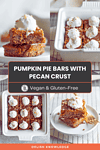 Pumpkin Pie Bars with Pecan Crust