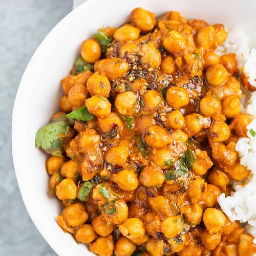 Easy Chickpea Curry with Coconut Rice (20 Minute Meal) 9 Chick Chickpea Curry Recipe