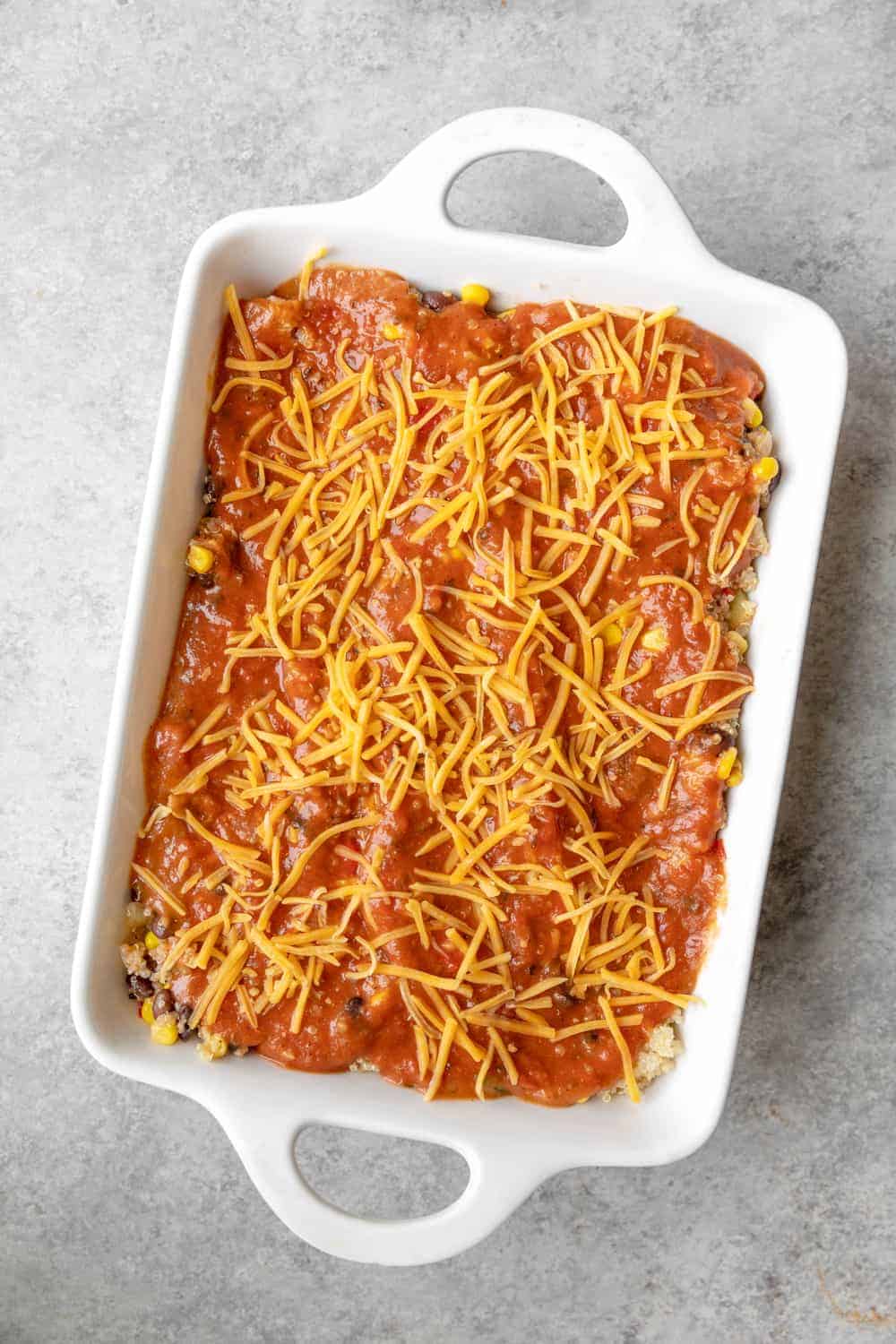 Quinoa Enchilada Casserole 3 Vegetarian Quinoa Enchilada Casserole