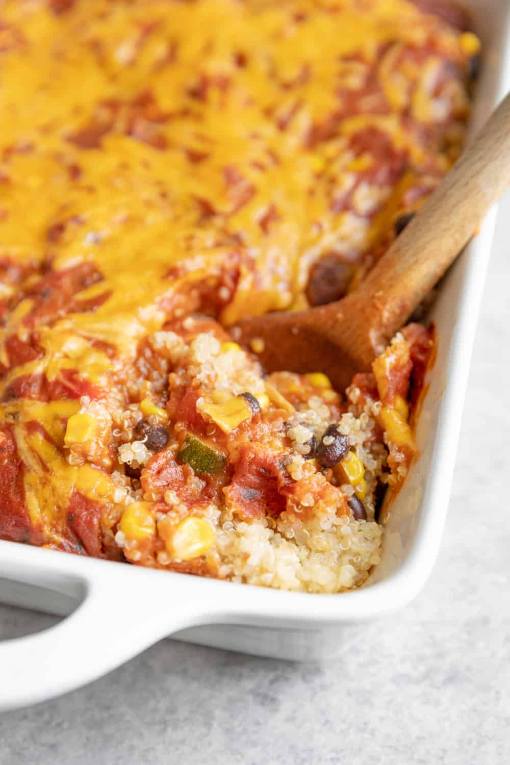 Quinoa Enchilada Casserole - Delish Knowledge