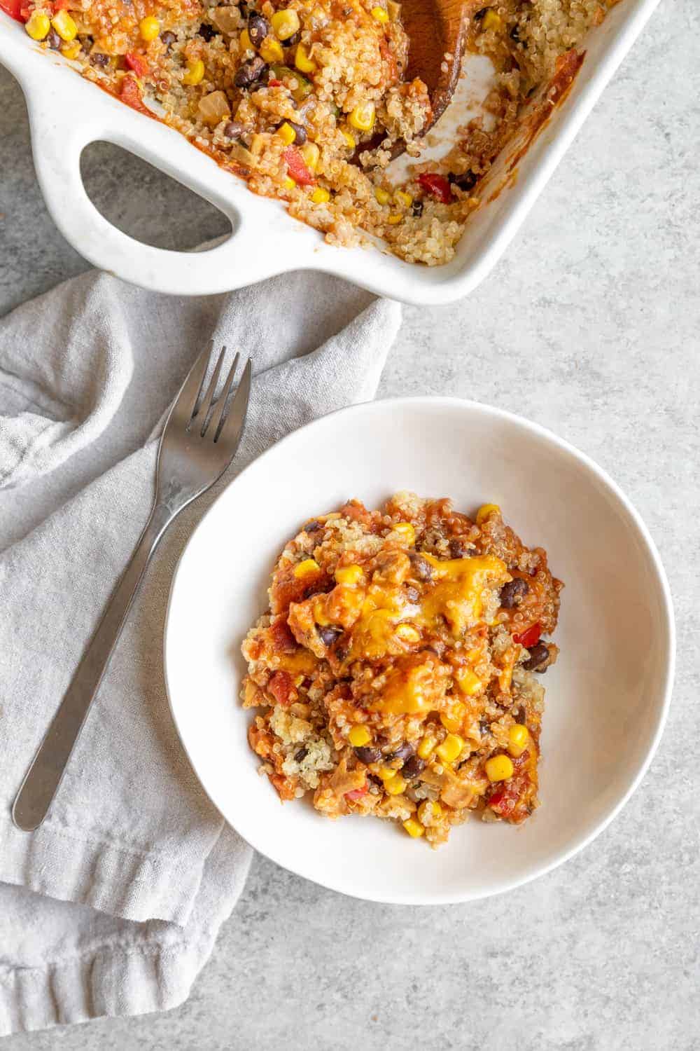 Quinoa Enchilada Casserole 4 Vegetarian Quinoa Enchilada Casserole