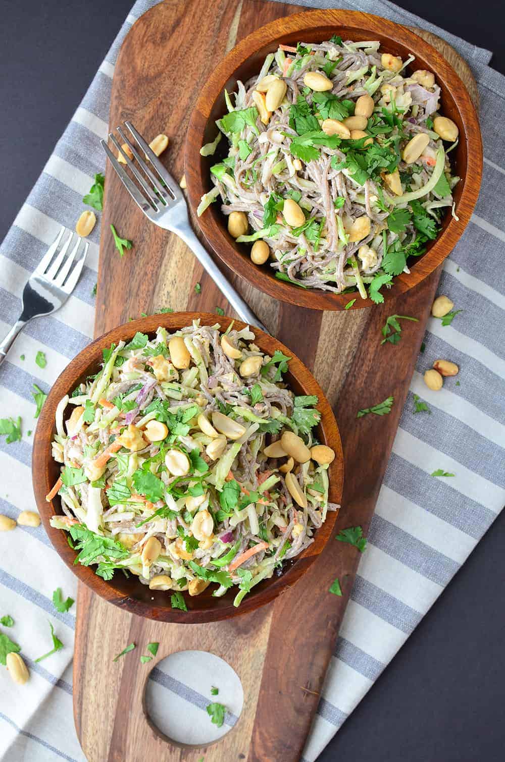 30 Minute Meal! Rainbow Soba Noodles With Creamy Peanut Sauce! This Healthy Recipe Is Soooo Good! #Vegan | Www.delishknowledge.com