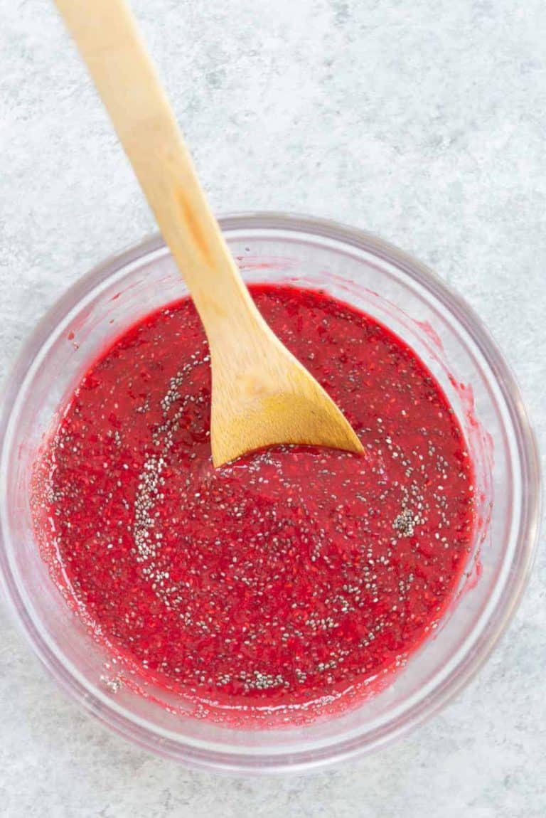 Raspberry Chia Jam (using frozen berries!) Delish Knowledge