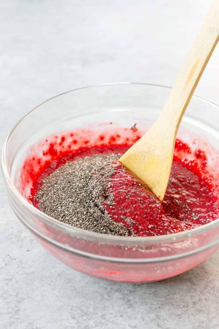 Raspberry Chia Jam (using frozen berries!) Delish Knowledge