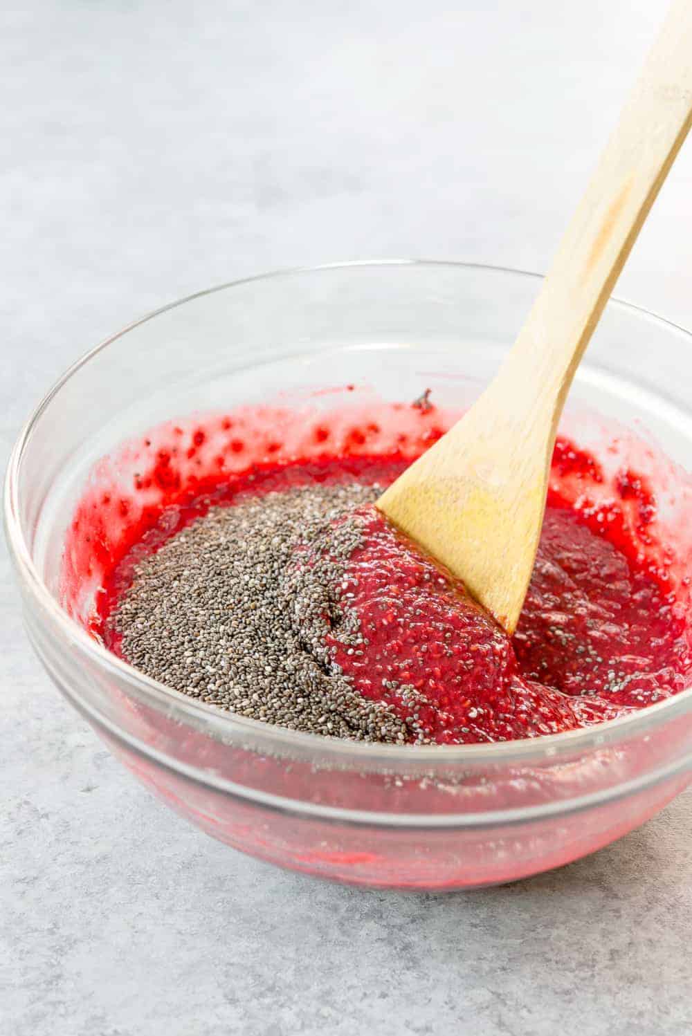 Frozen Raspberries With Chia Seeds 