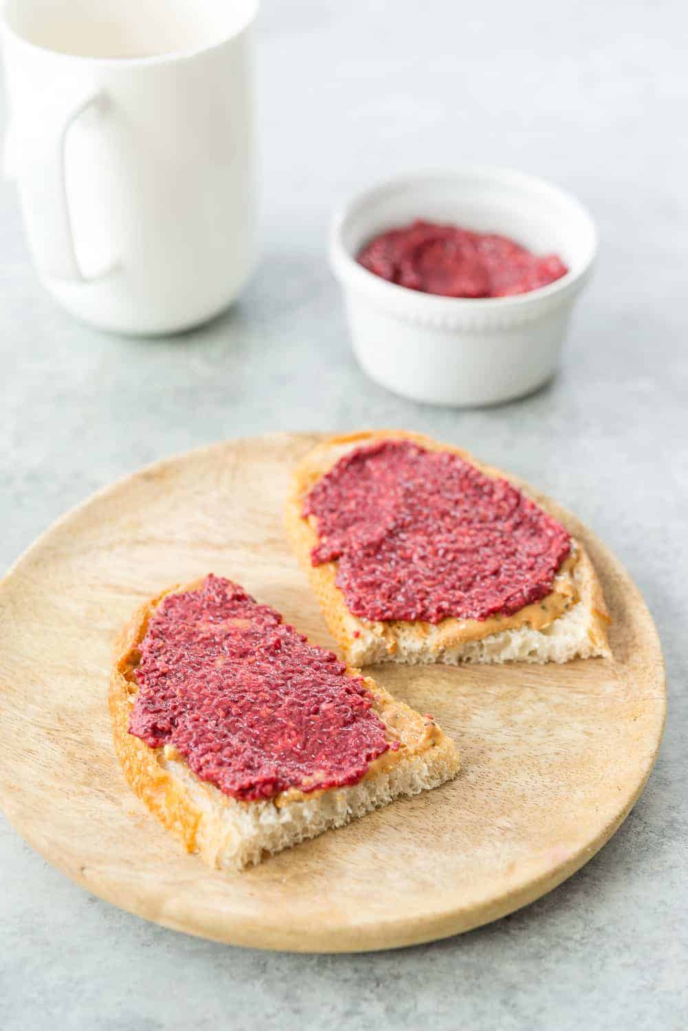 Sourdough Bread With Sugar-Free Chia Jam