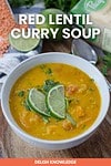 Red Lentil Curry Soup