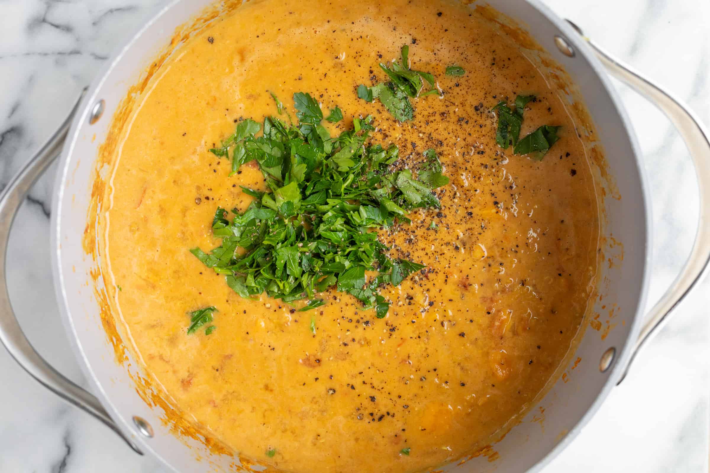 Cooked Red Lentil Soup