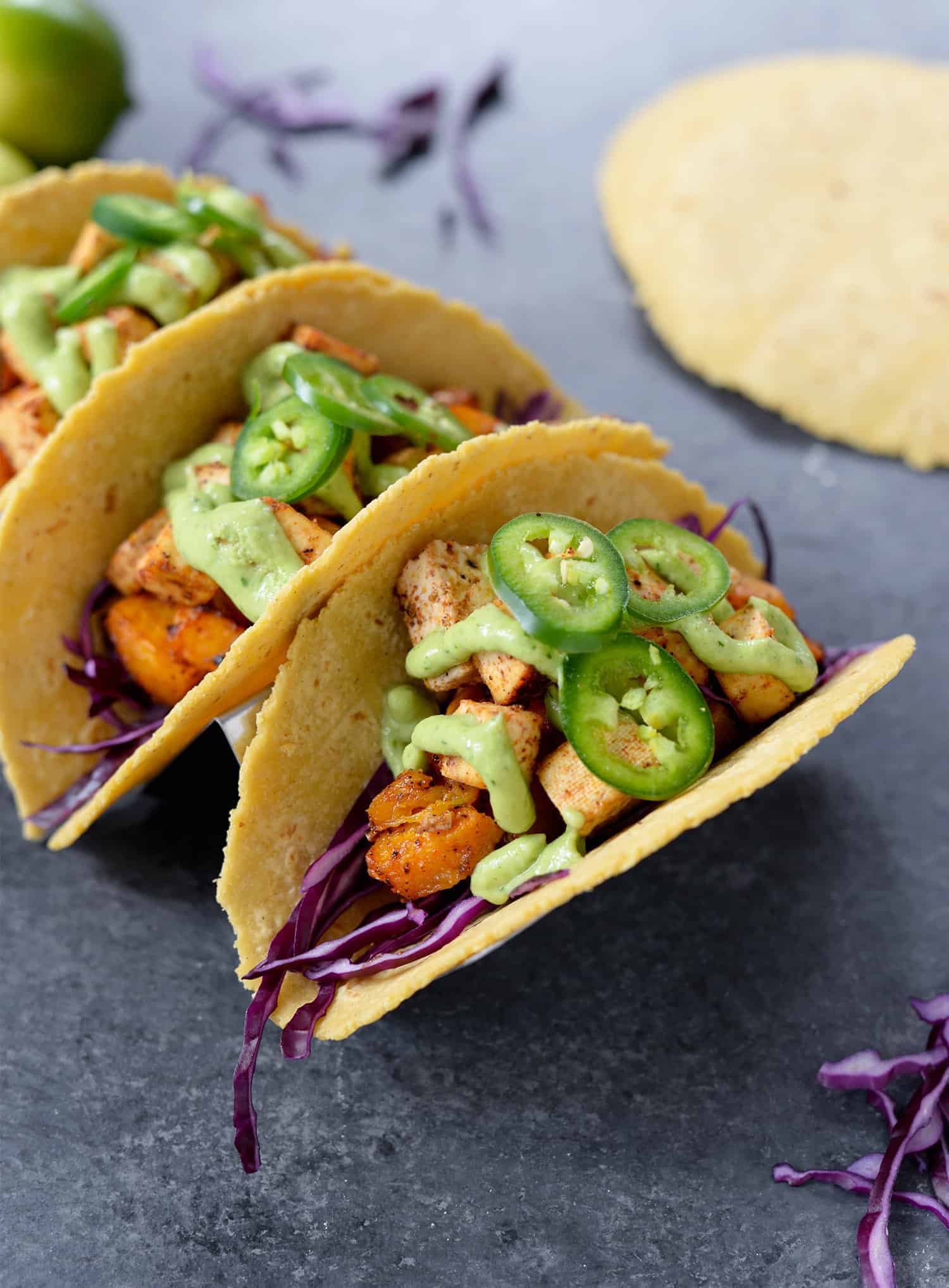 Roasted Butternut Squash and Chipotle Tofu Tacos Delish Knowledge