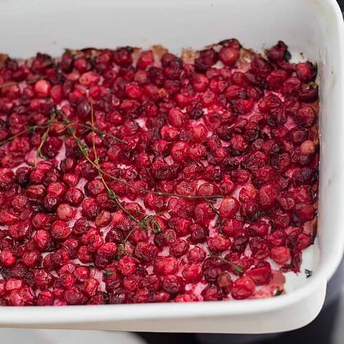Roasted Cranberry, Wild Rice And Kale Salad! The Perfect Salad For The Holiday Season. Roasted Thyme Cranberries With Wild Rice, Toasted Almonds, Wild Rice And Maple-Shallot Dressing. Vegan And Gluten-Free. | Www.delishknowledge.com