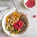 roasted vegetable thanksgiving bowl