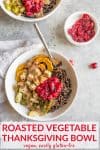 vegan thanksgiving bowl with texts