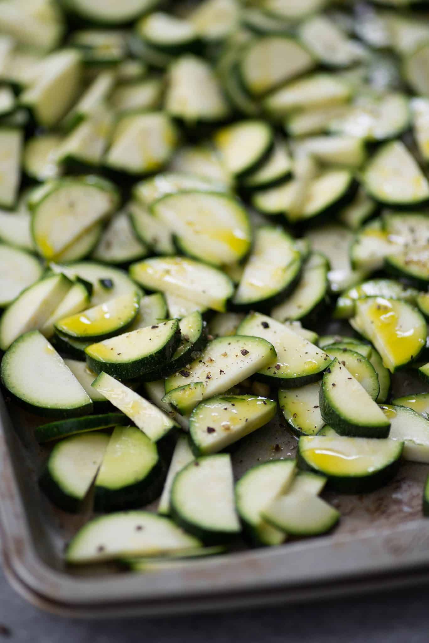 Roasted Zucchini, Corn And Bulgur Salad With Lemon Dressing. This Healthy Side Dish Is Perfect For Summer, Potlucks And Cookouts. Vegan | Delishknowledge.com