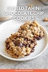 Salted Tahini Chocolate Chip Cookies