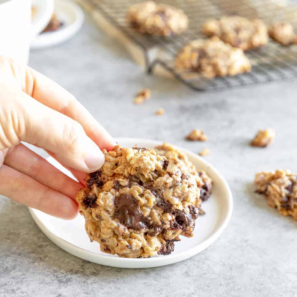 Salted Tahini Chocolate Chip Cookie Dough - Kalejunkie