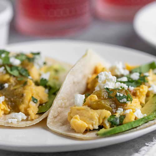 Scrambled Egg Tacos With Salsa Verde 7