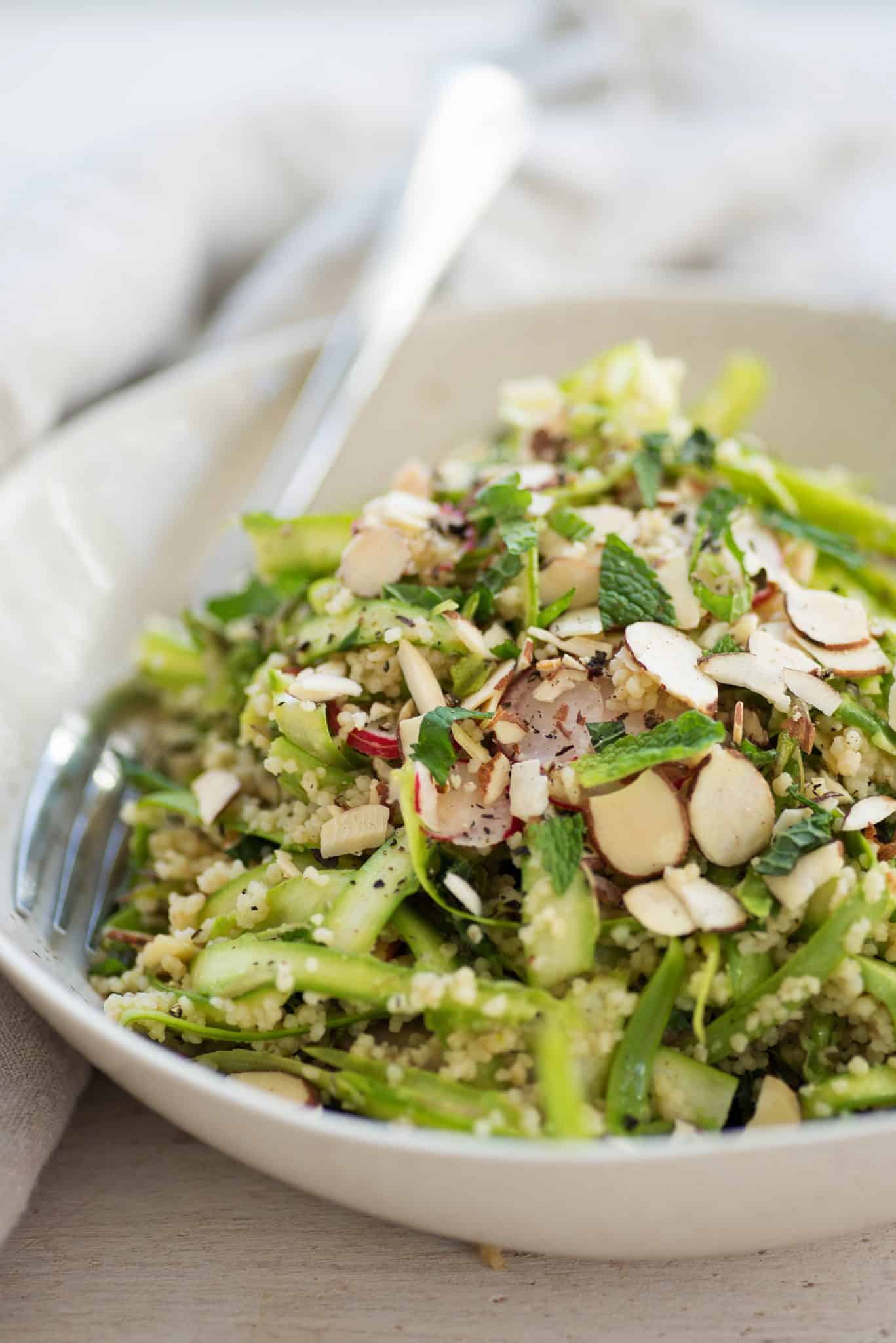 Shaved Asparagus Spring Salad! Perfect For Showers, Brunch, Easter And More. Vegan. | Delishknowledge.com