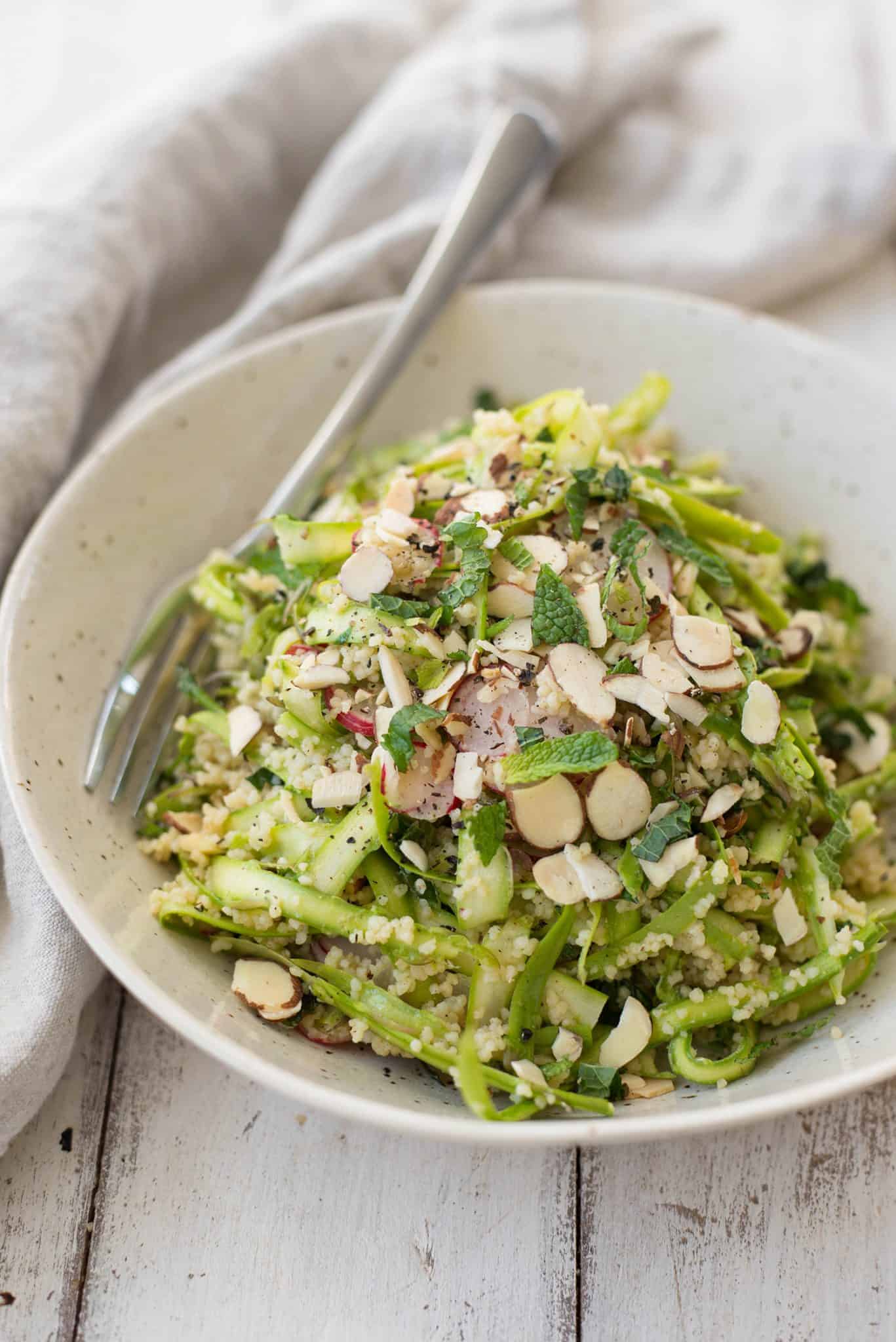 Shaved Asparagus Spring Salad! Perfect For Showers, Brunch, Easter And More. Vegan. | Delishknowledge.com