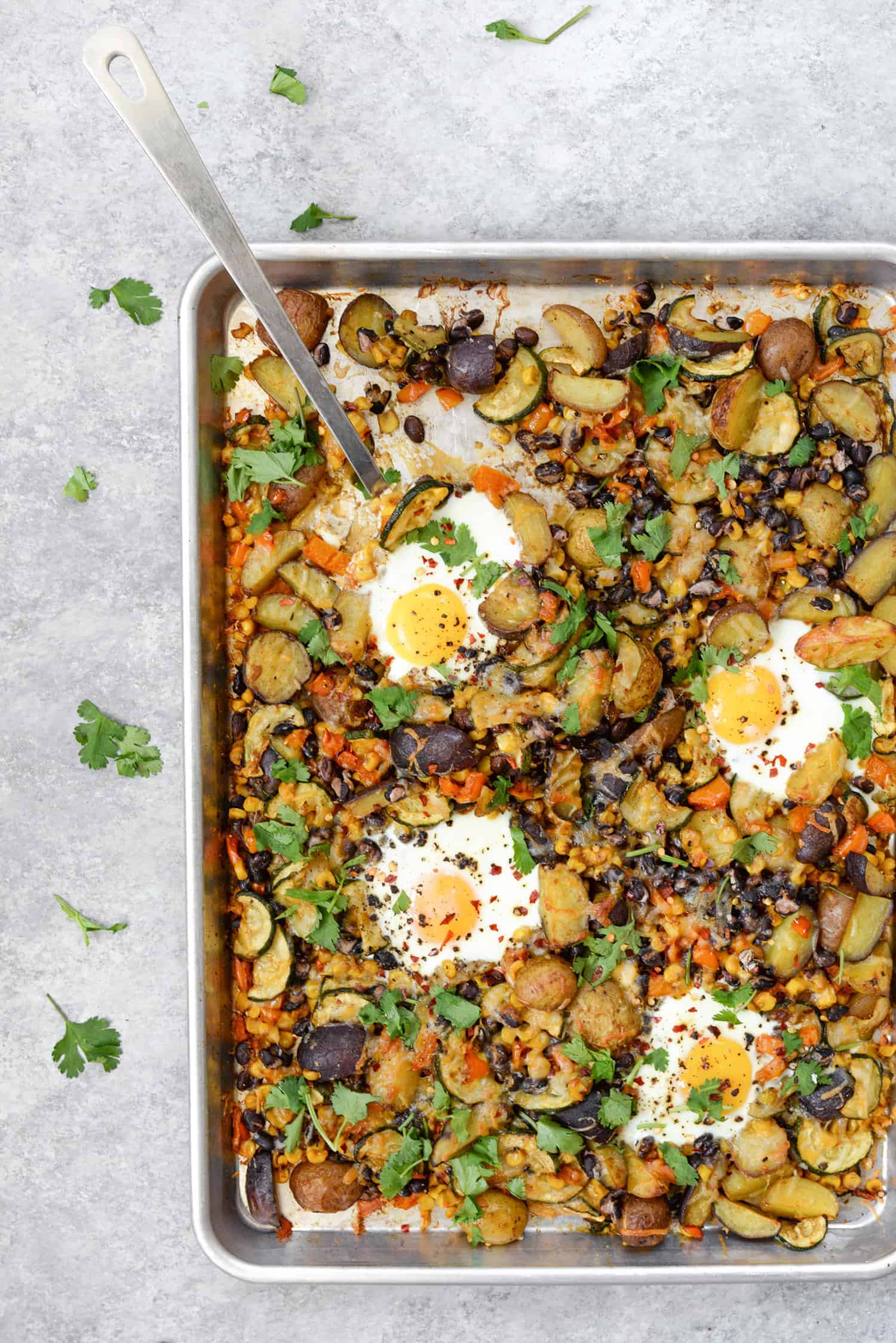 Sheet Pan Breakfast - Sheet Pan Sweet Potato Breakfast Hash