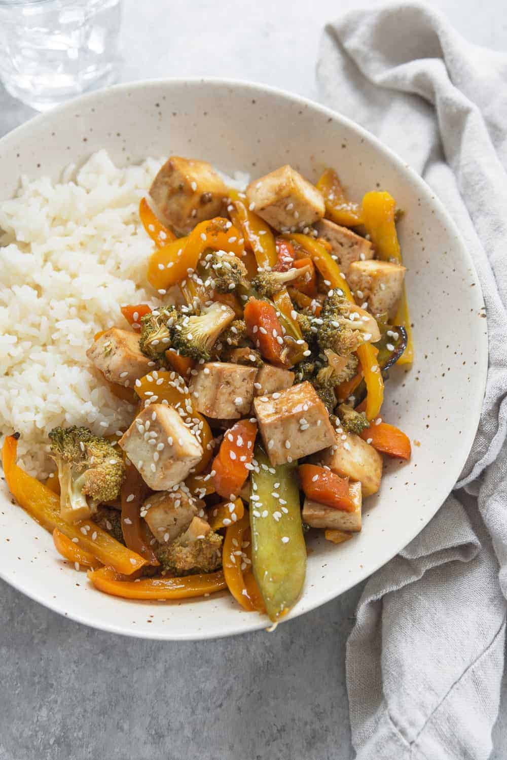 Bowl Of Vegan Stir Fry