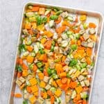 sheet pan vegetable dinner