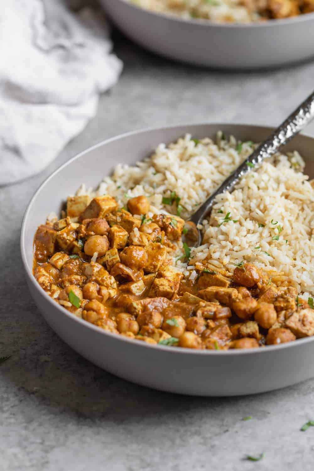 Bowl Of Indian Butter Chickpeas