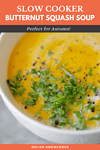 Slow Cooker Butternut Squash Soup