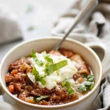 Slow Cooker Lentil Lasagna Soup-image