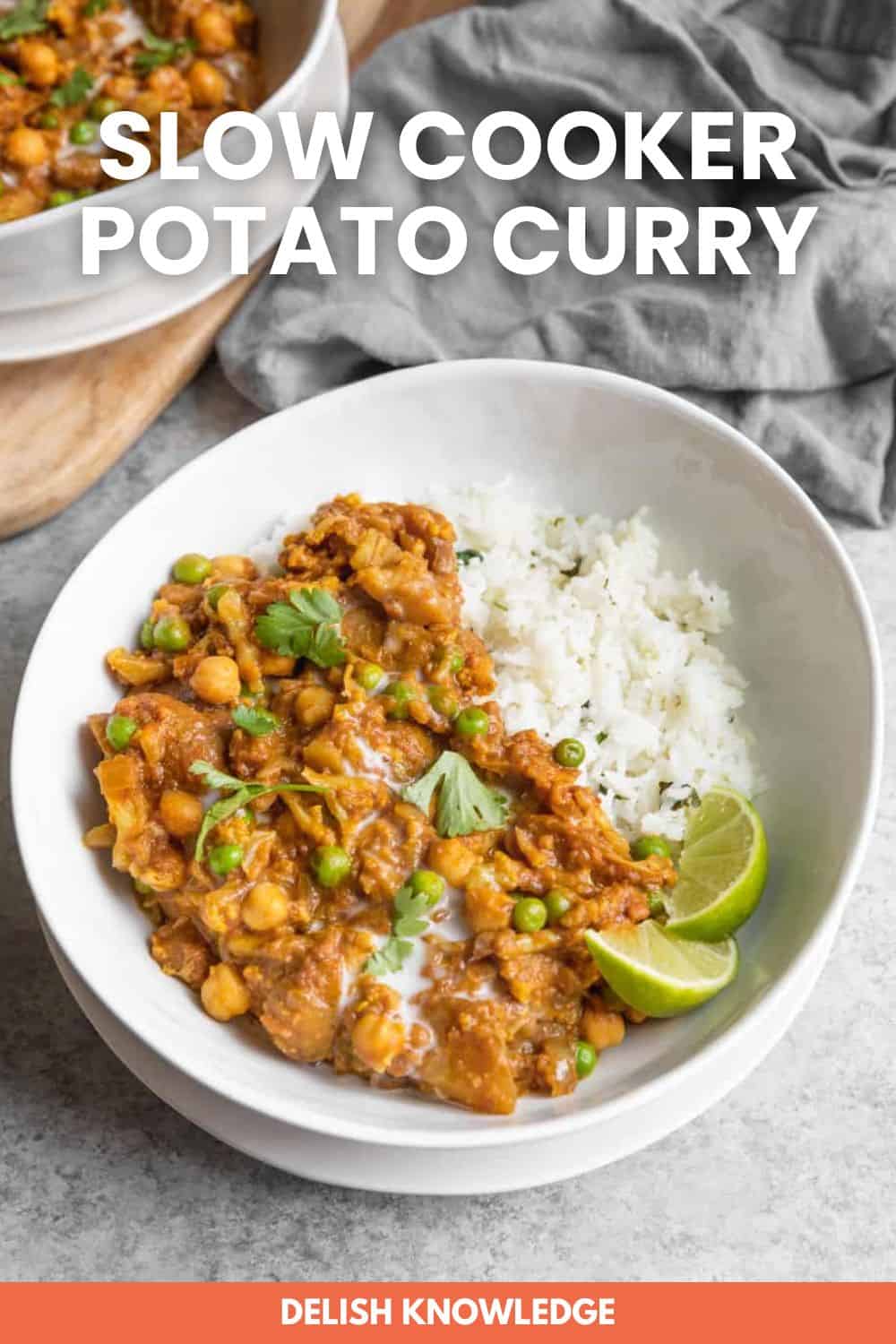 Slow Cooker Potato Curry - Delish Knowledge
