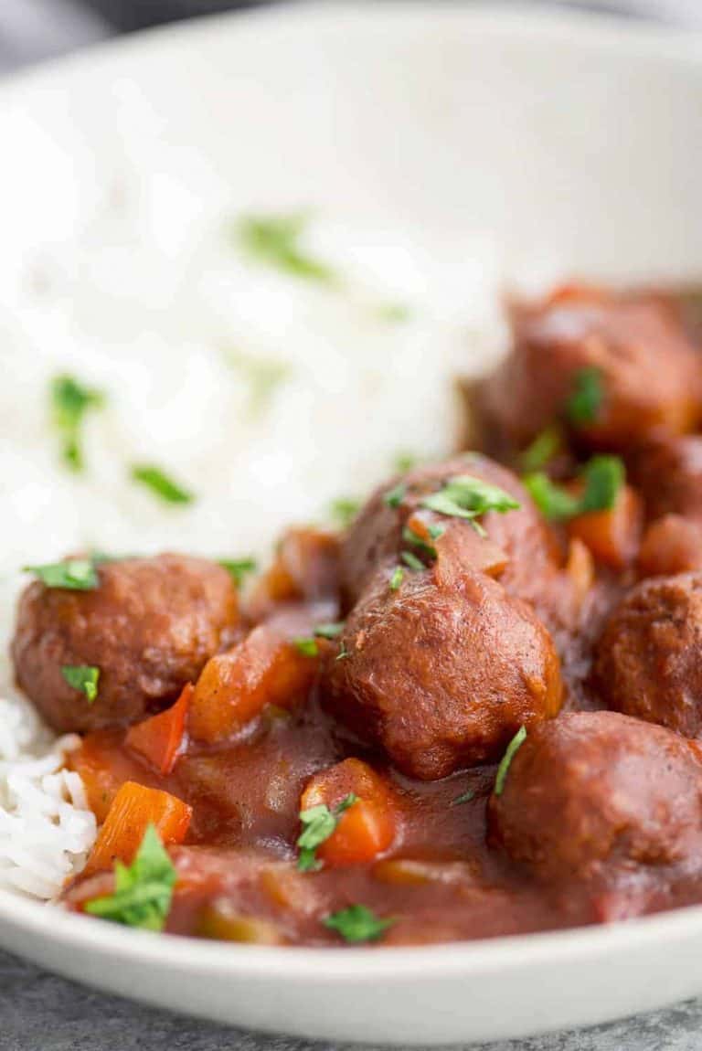 Vegan Slow Cooker Sweet and Spicy Meatballs Delish Knowledge