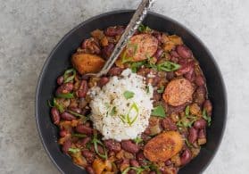 Red Beans and Rice in the Slow Cooker