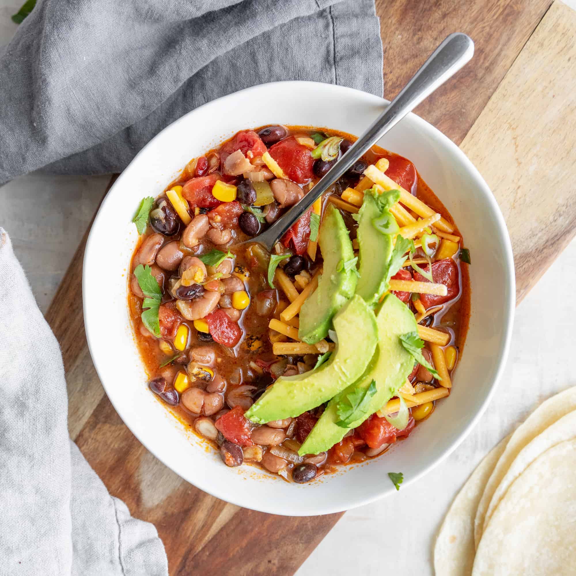 Slow Cooker Taco Soup (Vegan, GlutenFree, Healthy) Delish Knowledge